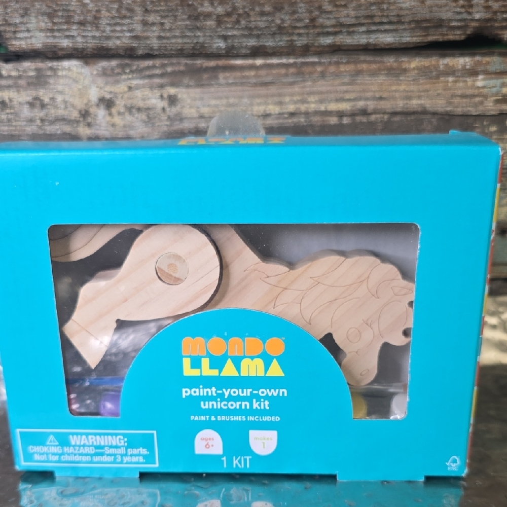 Mondo Llama Paint-Your-Own Unicorn Kit, NEW